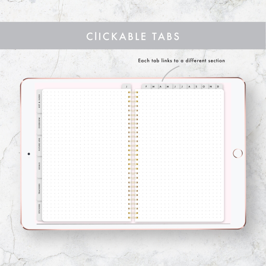 Goodnotes Bullet Journal Template Free Printable Templates Protal