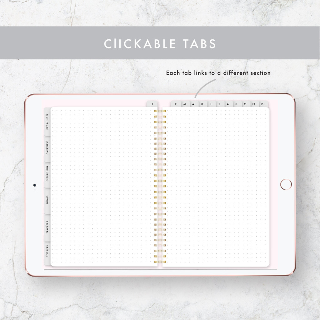 Goodnotes Bullet Journal Template Free Printable Templates Protal