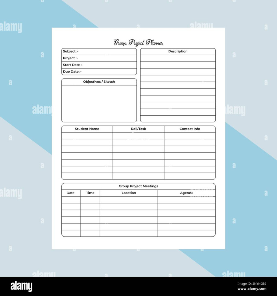 Group Project Notebook KDP Interior Group Information And School 