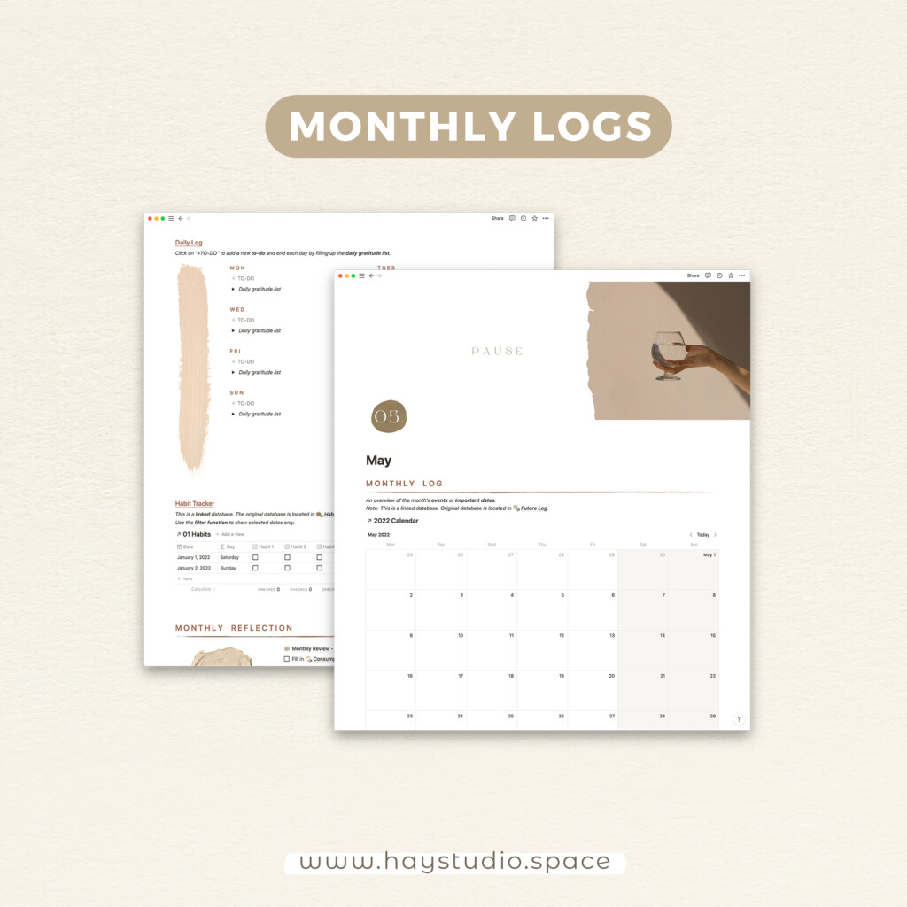 How To Create A Notion Bullet Journal Free Notion Template HAY Studio
