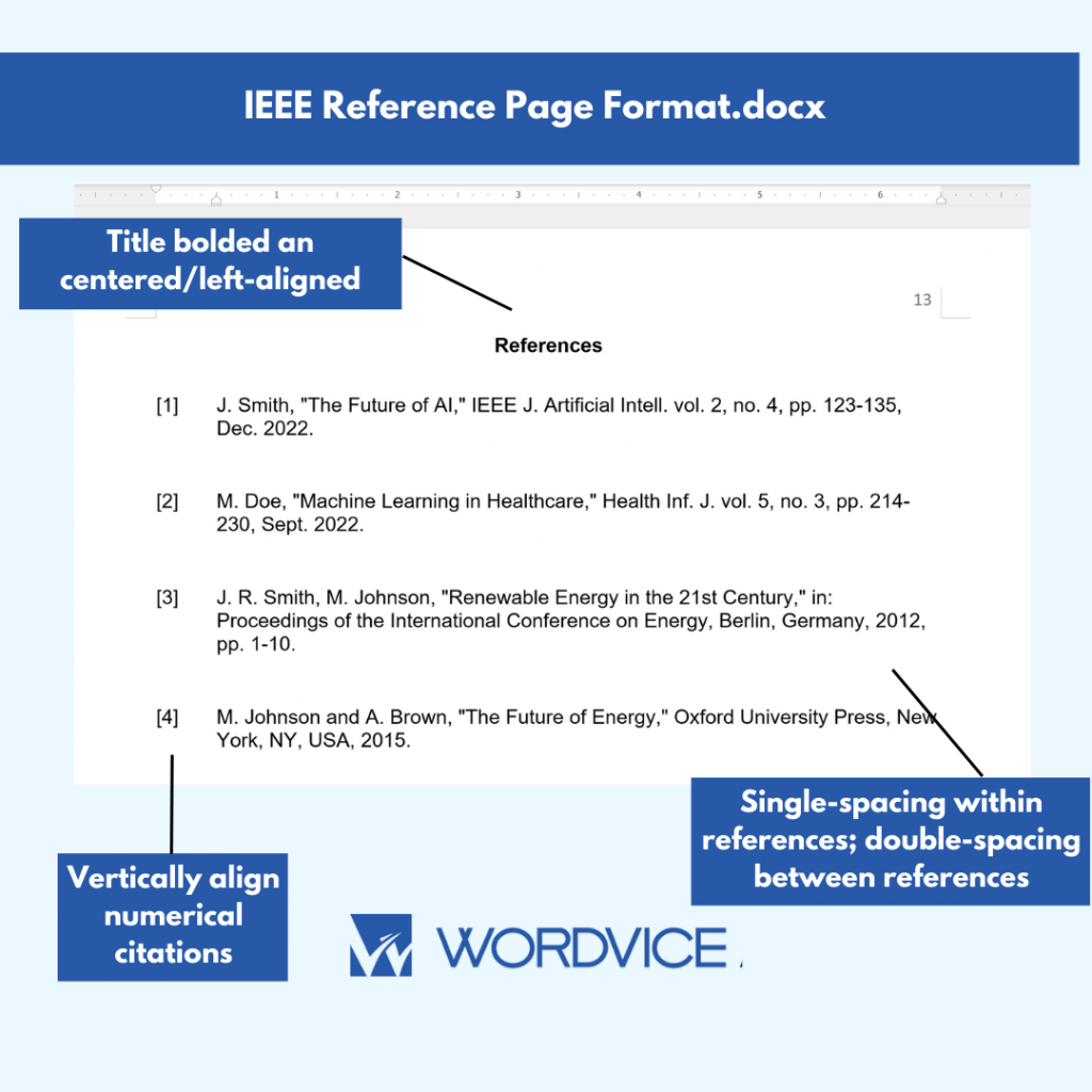 IEEE Citation Examples Guidelines Wordvice