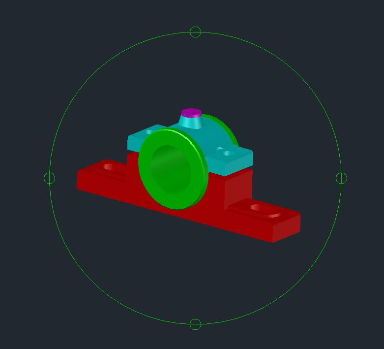 Journal Bearing Assembly 3D Model CAD Template DWG CAD Templates