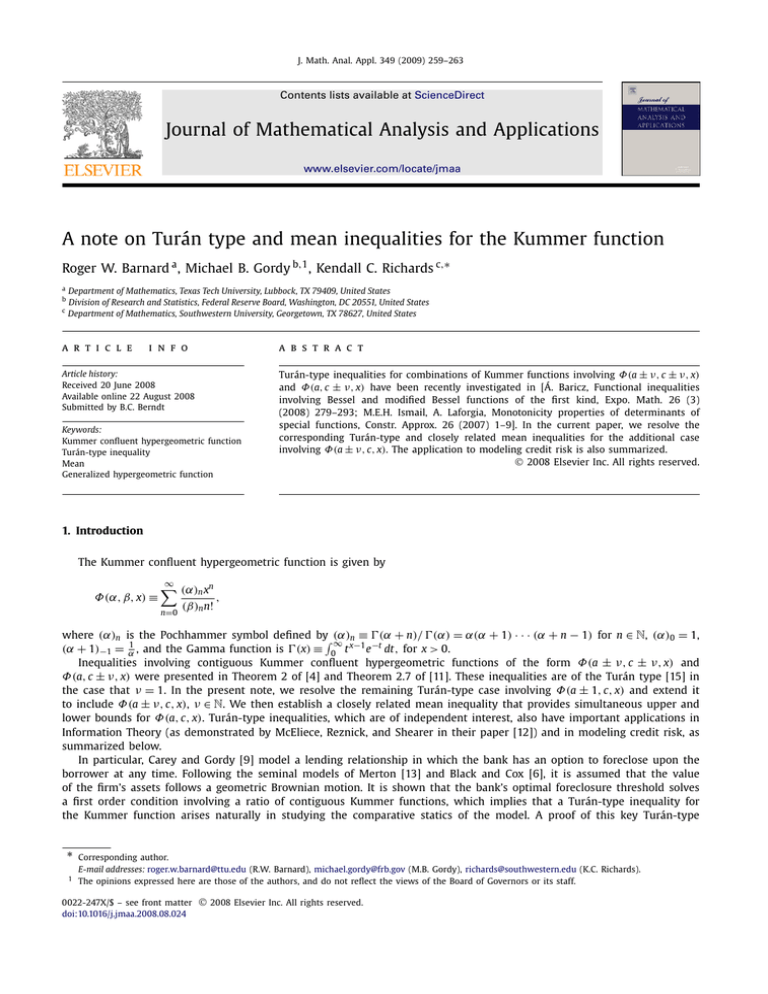Journal Of Mathematical Analysis And Applications