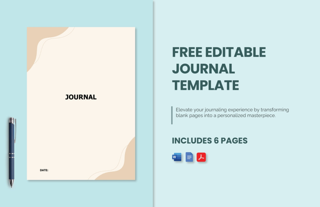 Journal Template In Google Docs FREE Download Template