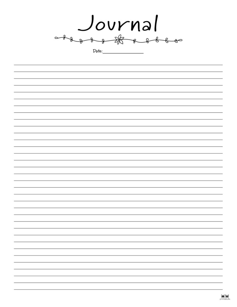 Journal Templates Pages 25 FREE Printables Printabulls
