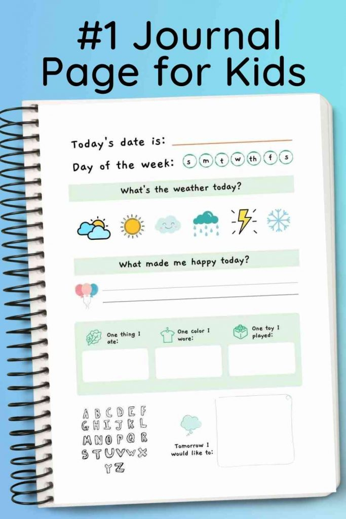 Journaling For Kids Home Time Activities