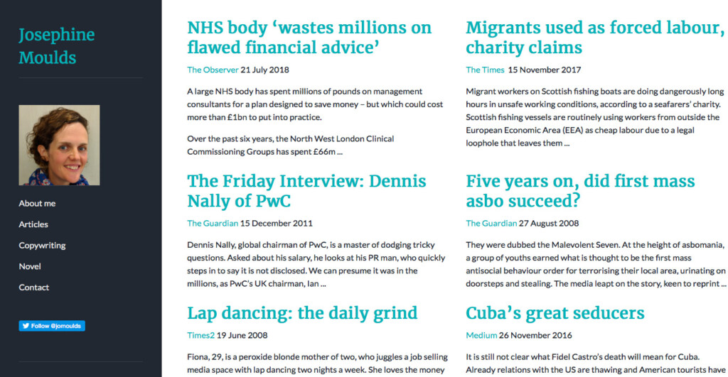 Journalism Portfolio Templates
