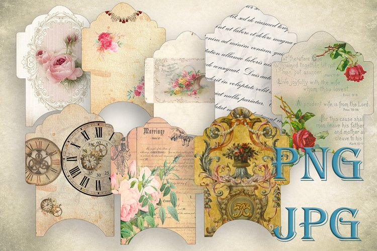 Junk Journal Scrapbook Envelope Template 4