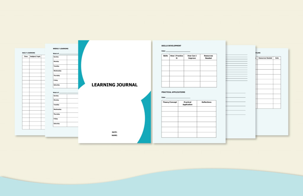 Learning Journal Template In Word PDF Google Docs Pages Download 