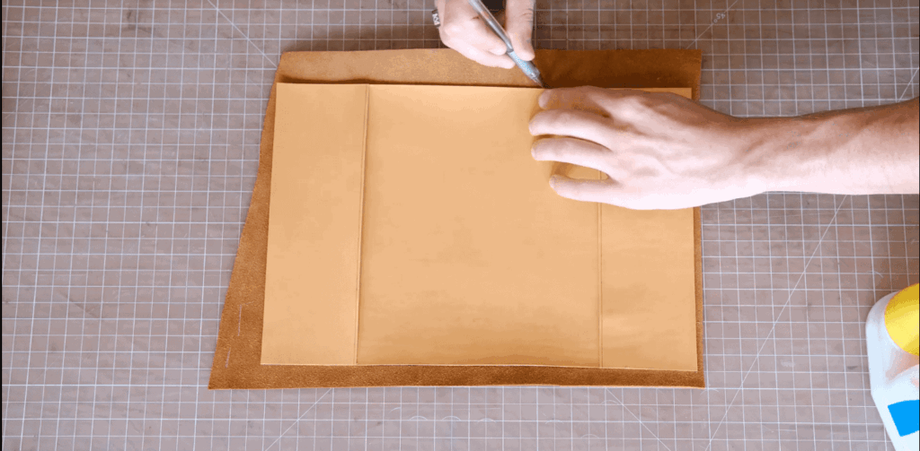 Leather Journal Cover Pattern Template Maze Leather