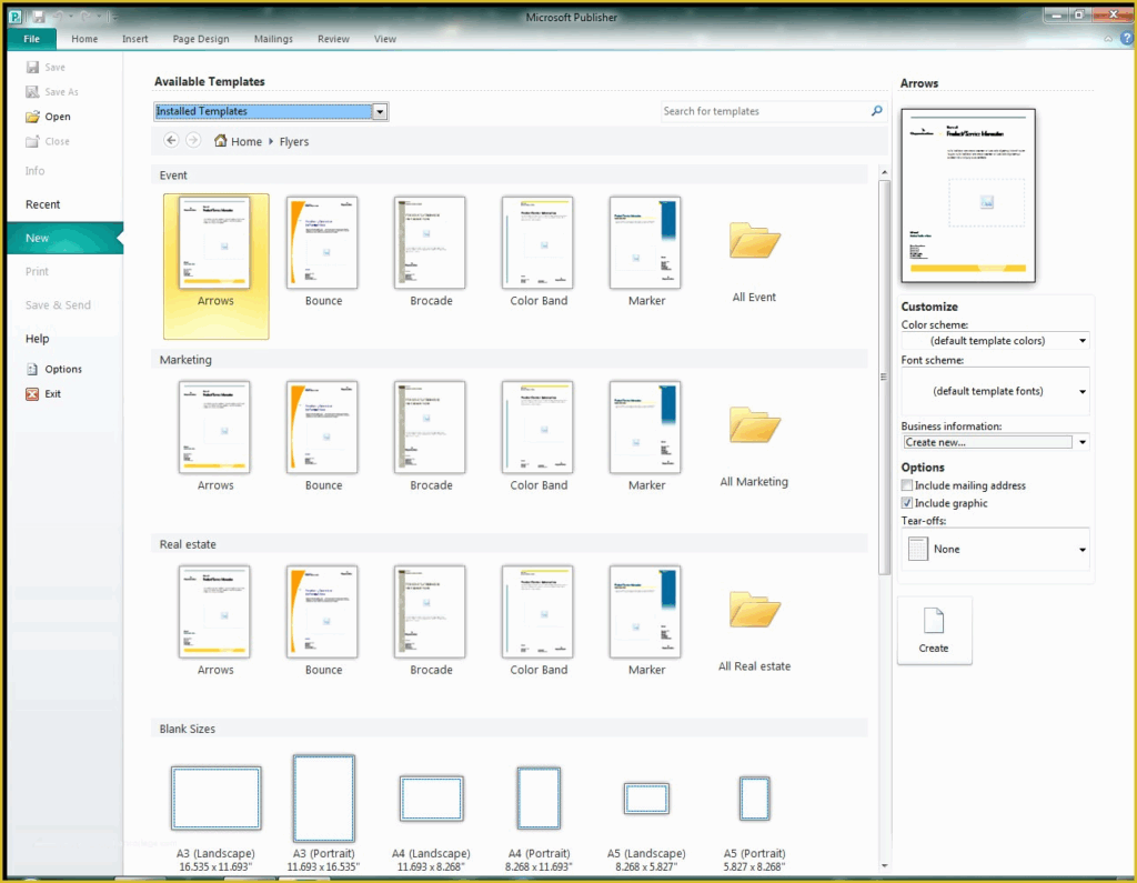 Microsoft Publisher Templates Free Download