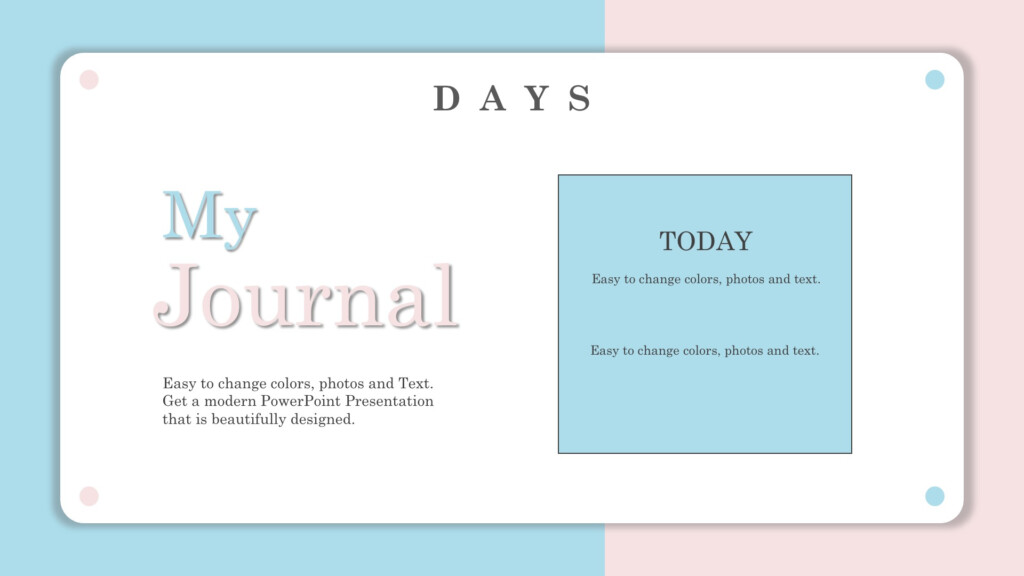 My Journal Powerpoint Template Google Slides Templates