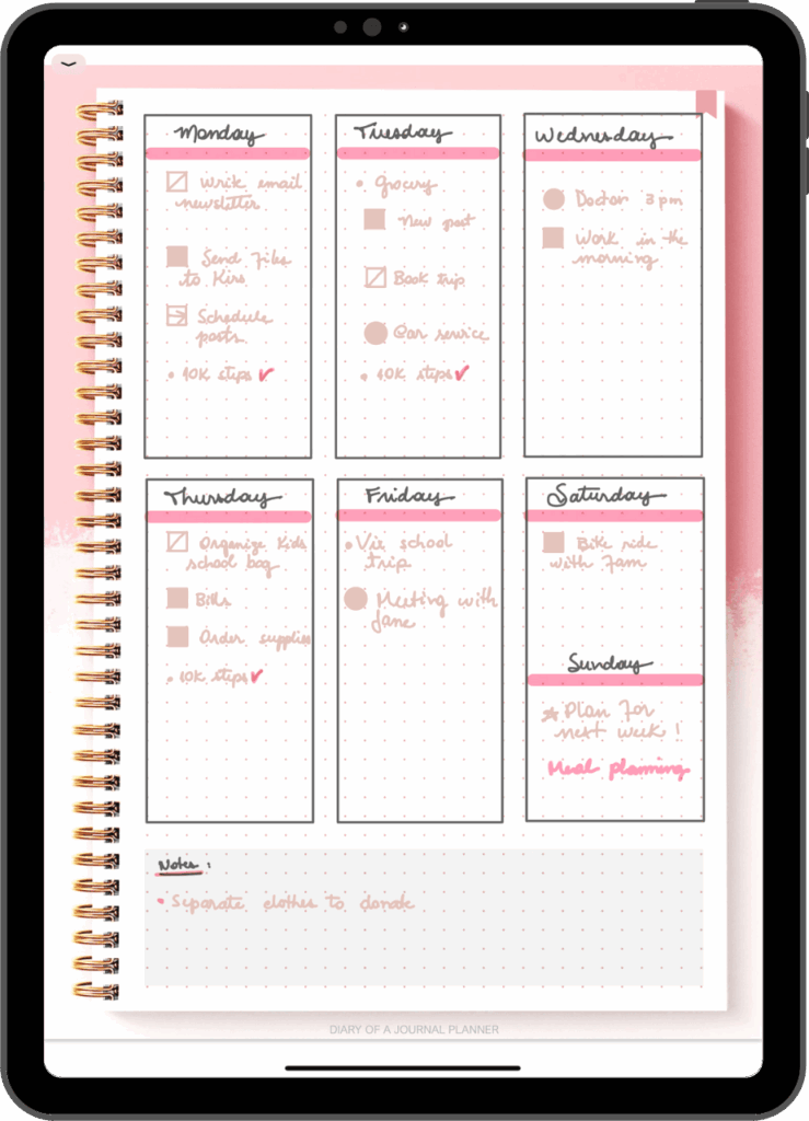 Notability Journal Template Tataitaly