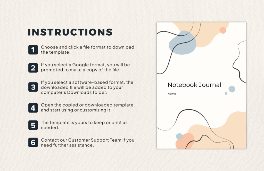 Notebook Journals For Mac Template In Word PDF Google Docs Pages 