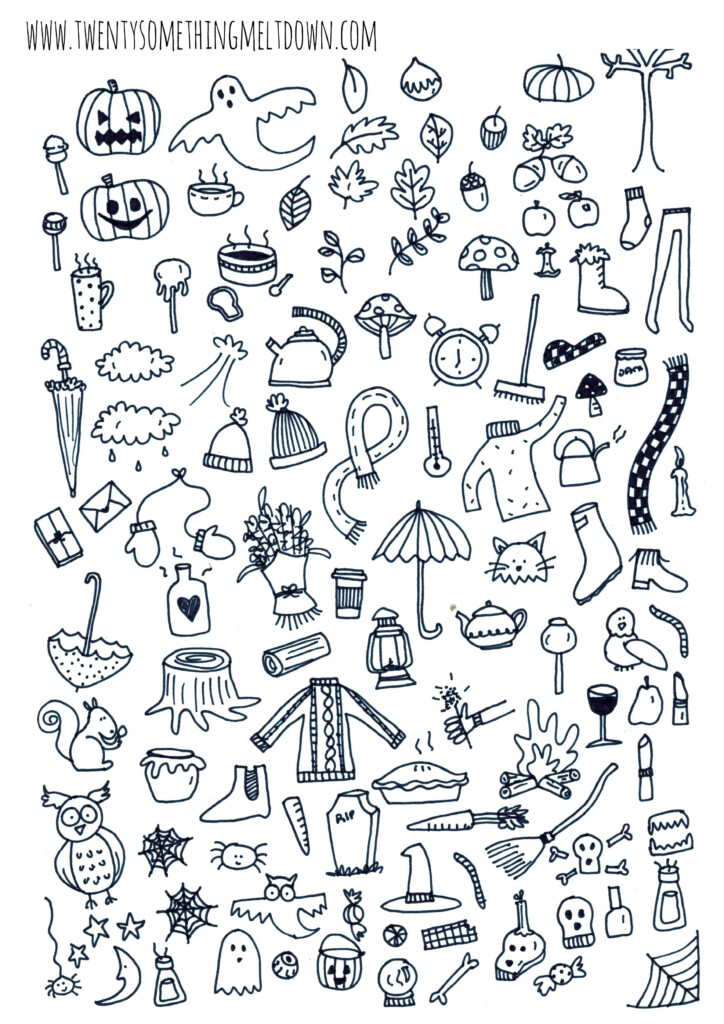 Printable Bullet Journal Doodles Printable Templates