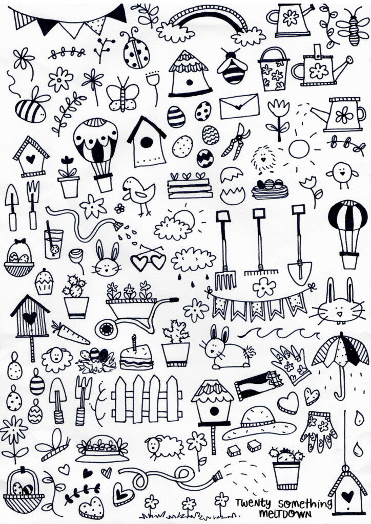 Printable Bullet Journal Doodles Printable Templates