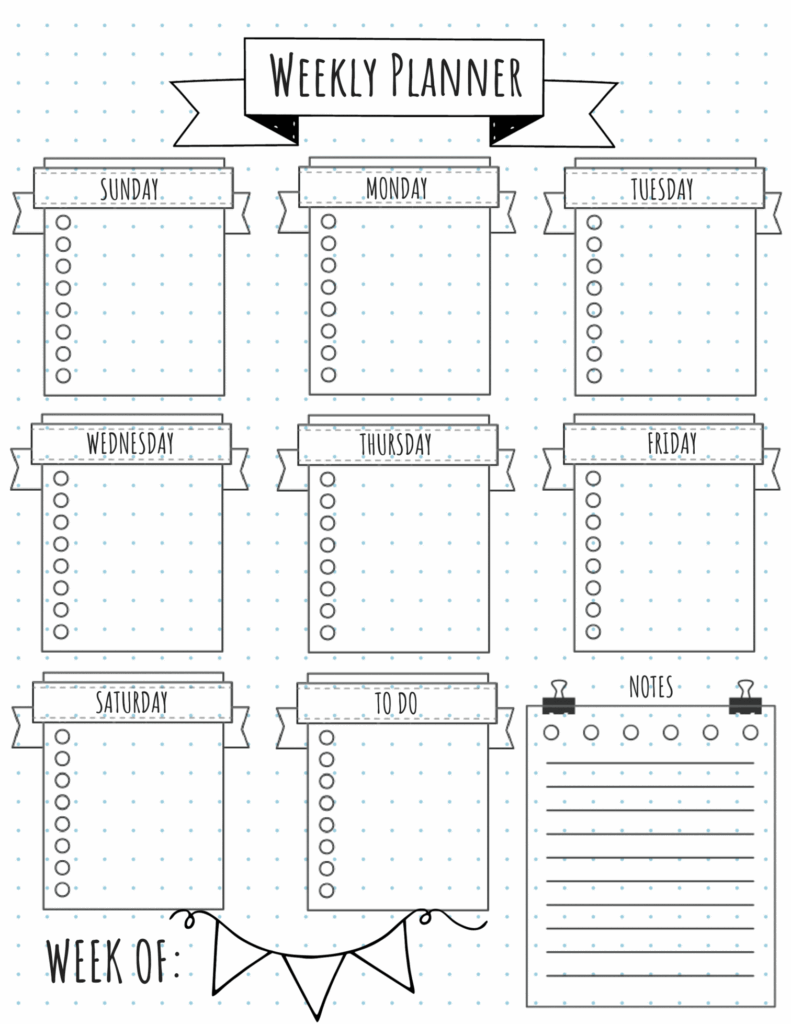 Printable Bullet Journal Templates Calendar Printables