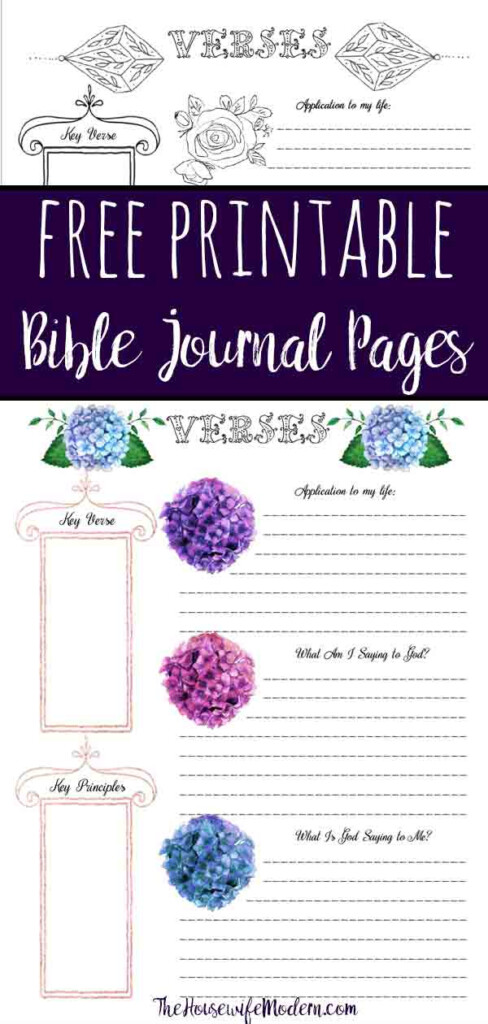 Printable Free Bible Journaling Templates Pdf