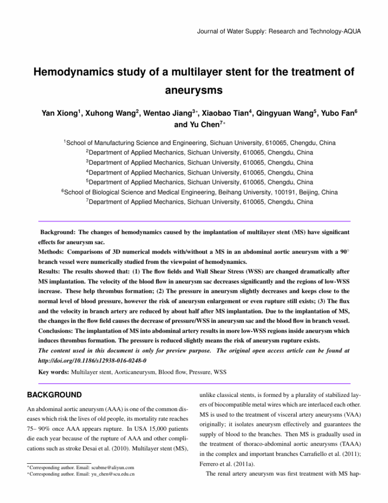 Scientific Article Template