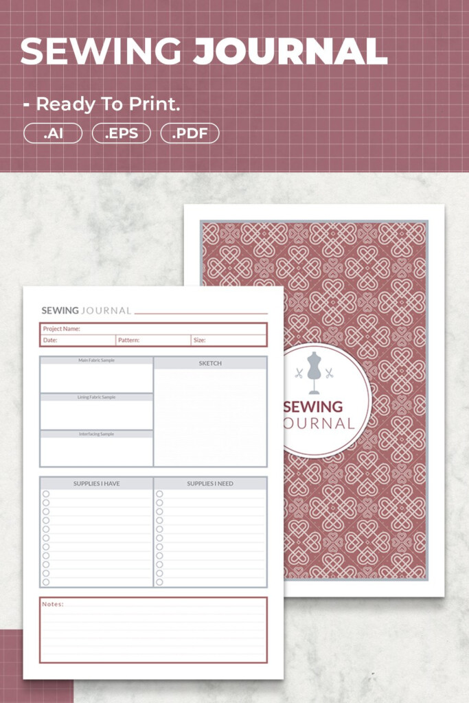 Sewing Journal Printable Template