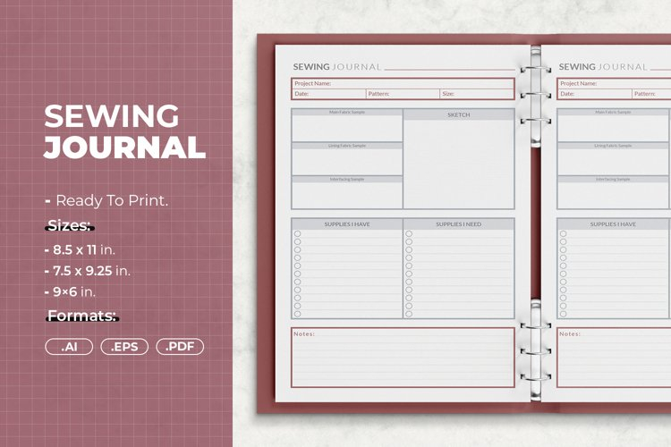 Sewing Journal Printable Template
