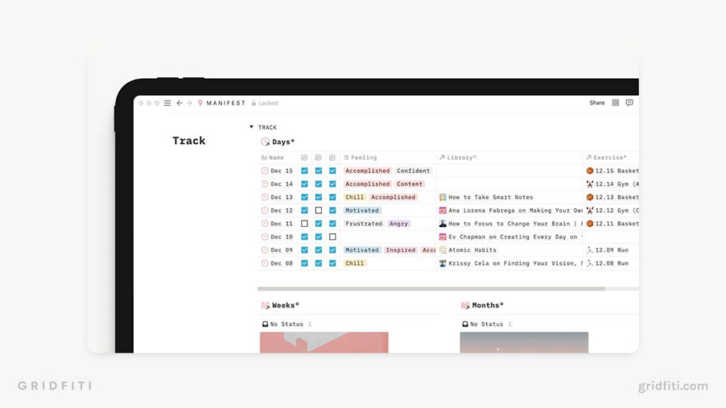 The 6 Best Notion Bullet Journal Templates Gridfiti