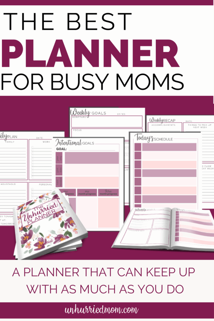 The Best Free Printable Planner For Busy Moms Mom Calendar Schedule 