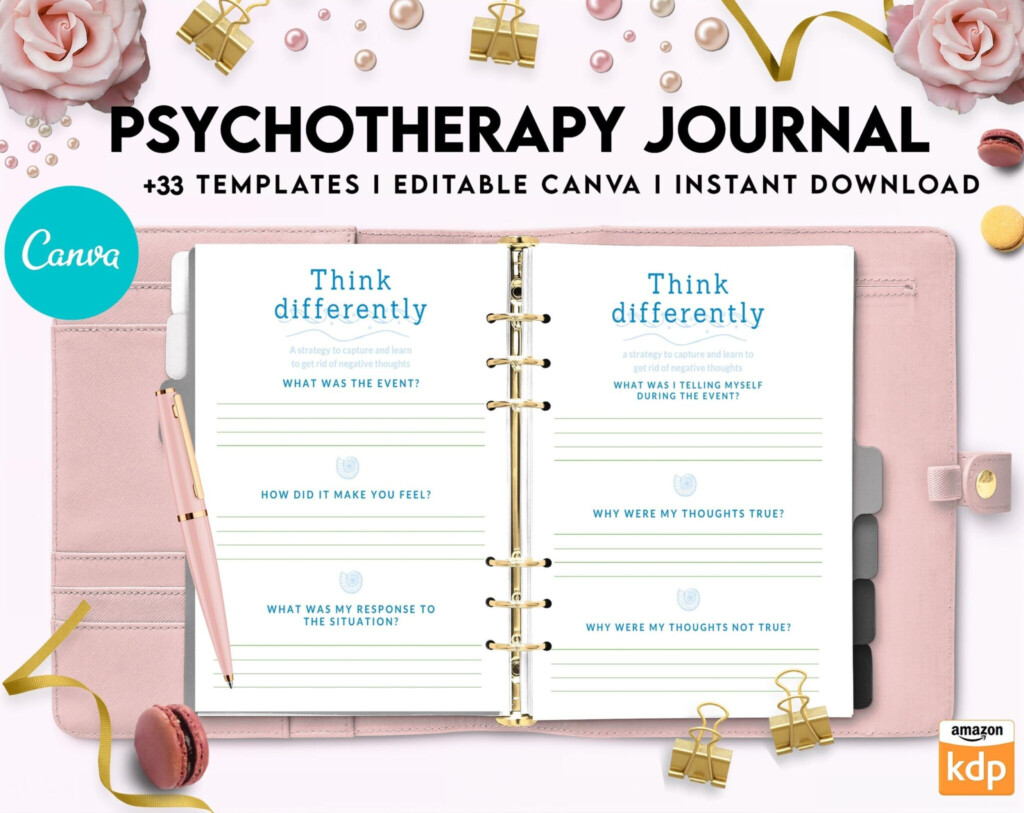 Thought Challenging Worksheets CBT Therapy Therapy Journal Mental 