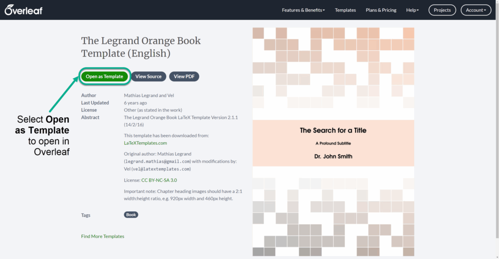 Tip Of The Week How To Download An Overleaf Template Overleaf 