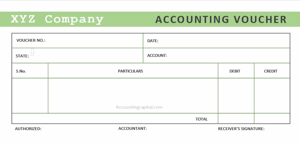 Voucher In Accounting Example Template Types PDF Etc 