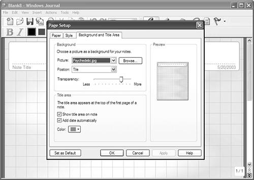 Windows Journal Templates Absolute Beginners Guide To Tablet PCs